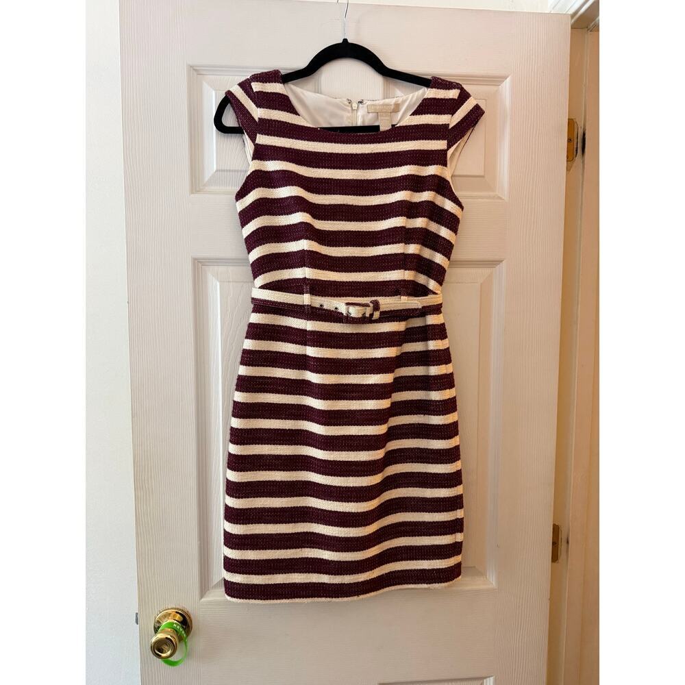 Stripped Banana Republic Dress with Belt Size 0